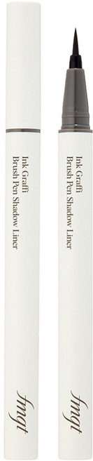 [비건라이프] fmgt 잉크 그라피 브러쉬 펜 음영 라이너, 애쉬 블랙, 1개