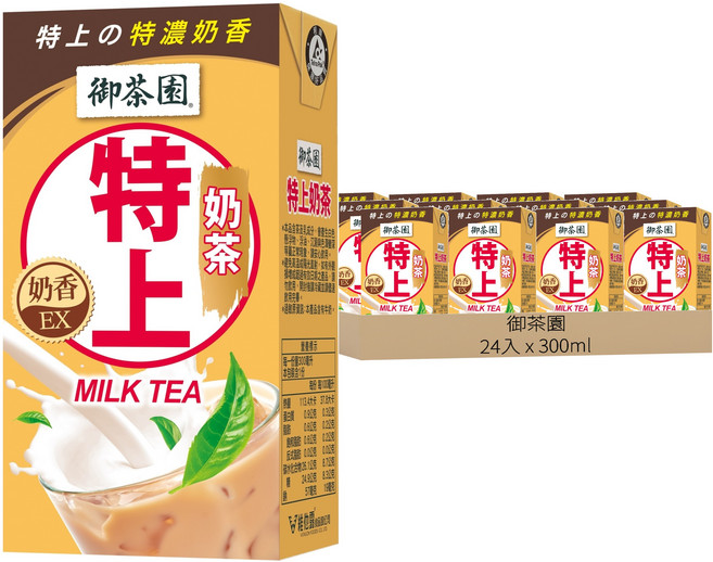 御茶園 特上奶茶, 300ml, 24入