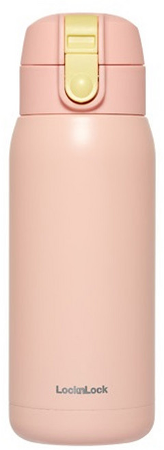 락앤락 스쿨핏 코튼캔디 원터치 텀블러, 핑크, 370ml, 1개