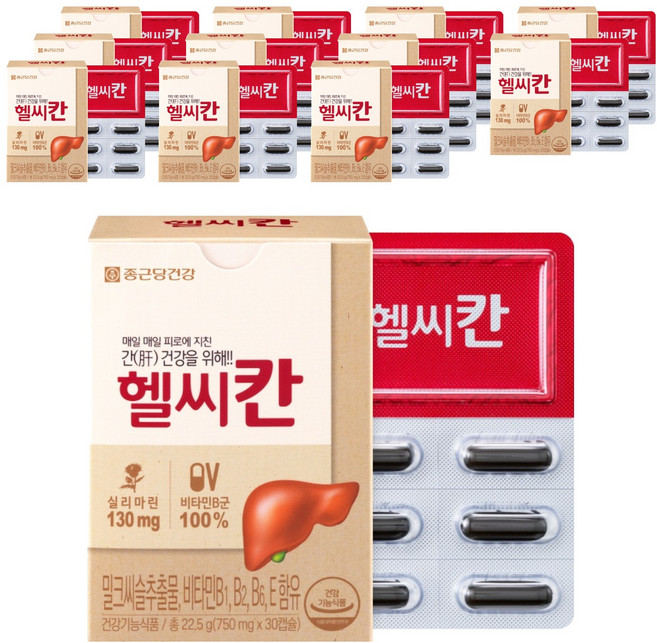 종근당건강 헬씨칸, 30정, 12개