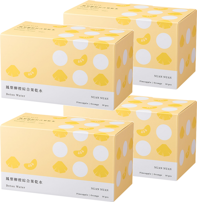 暖暖純手作 鳳梨柳橙綜合果乾水 10包, 150g, 4盒