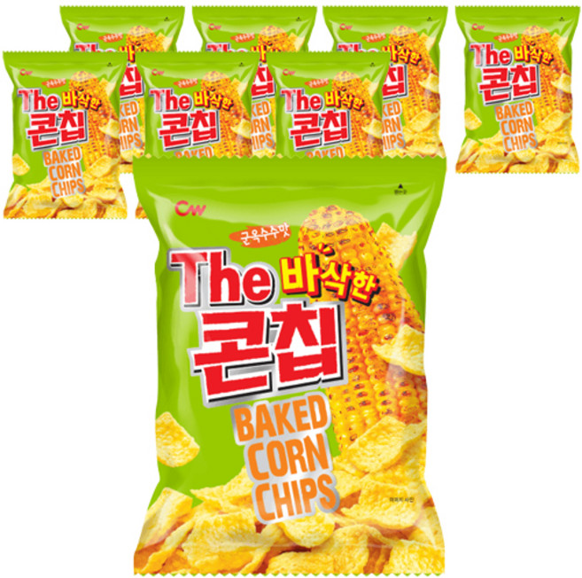 CW 烘烤玉米脆餅, 72g, 8包
