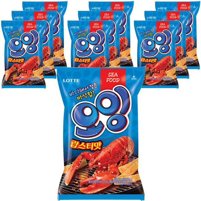 롯데제과 오잉 랍스터맛 스낵, 75g, 10개