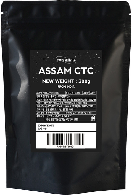 스페이스몬스터 아쌈 CTC 홍차, 300g, 1개, 1개입