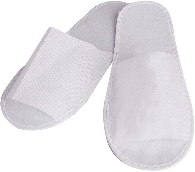 호텔용 기내용 거실화 일회용 슬리퍼 앞트임, 화이트, 20개