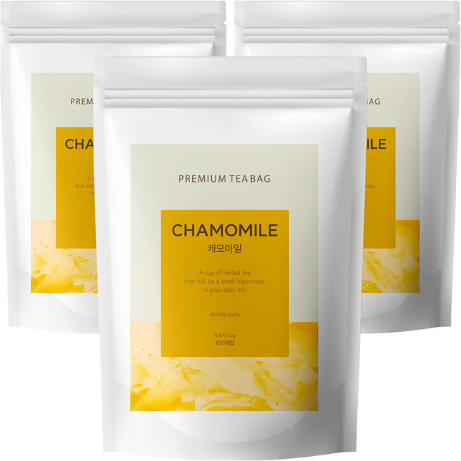 유리아 삼각티백 캐모마일차, 1.2g, 100개입, 3개