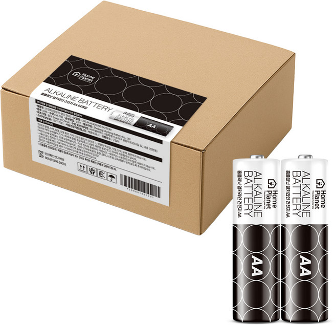 홈플래닛 알카라인 AA건전지, 64개입, 1개