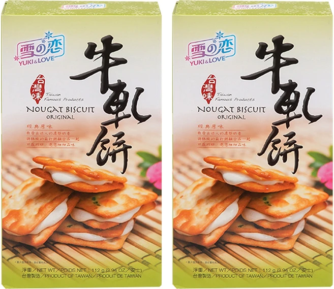 유키앤러브 누가 비스킷 오리지널, 112g, 2개 - 쿠팡