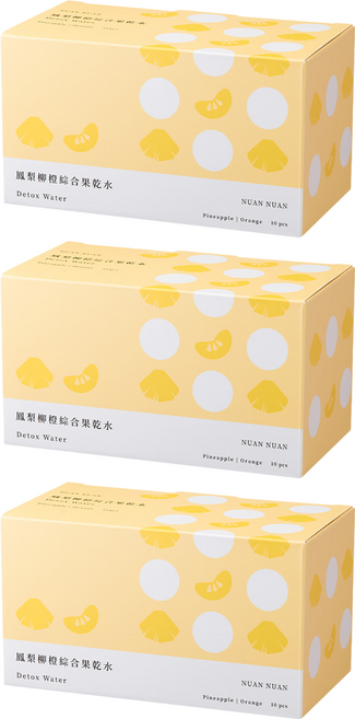 暖暖純手作 鳳梨柳橙綜合果乾水, 150g, 3盒