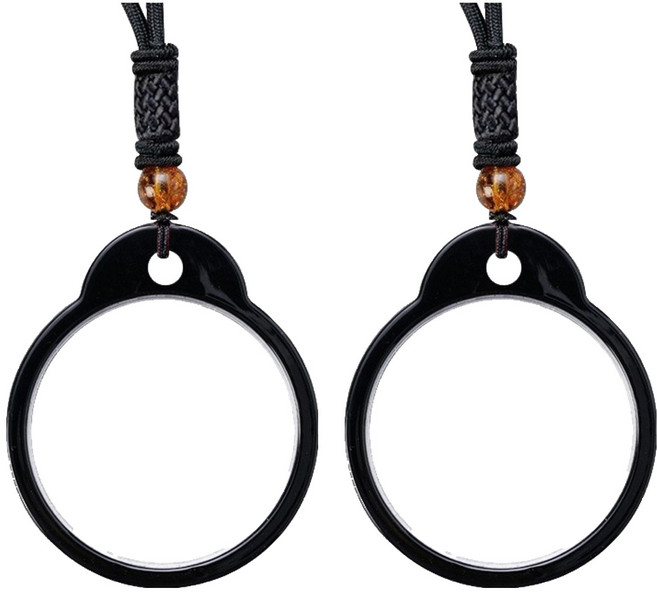 MEO 專為40至80歲設計的項鍊式老花眼鏡 黑色 2.50D, 單一商品, 2個