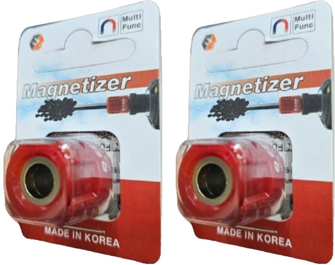 EZEN 울트라 자화기 탈자기 초강력 자석 EQ-110 빨강, 2개