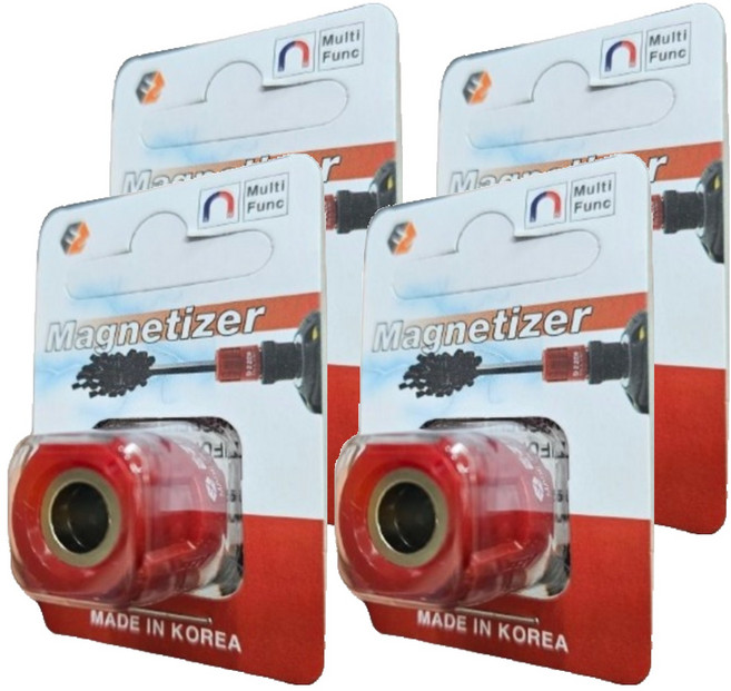 EZEN 울트라 자화기 탈자기 초강력 자석 EQ-110 빨강, 4개