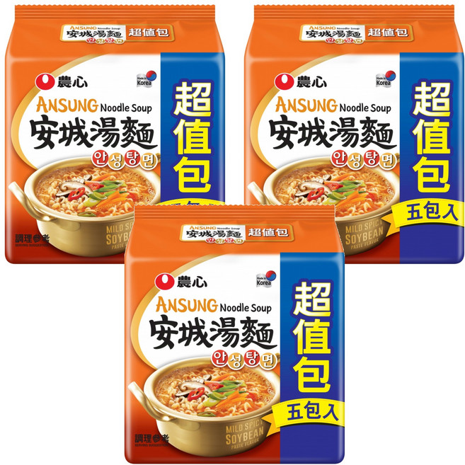 NONGSHIM 農心 安城湯麵 125g, 15包