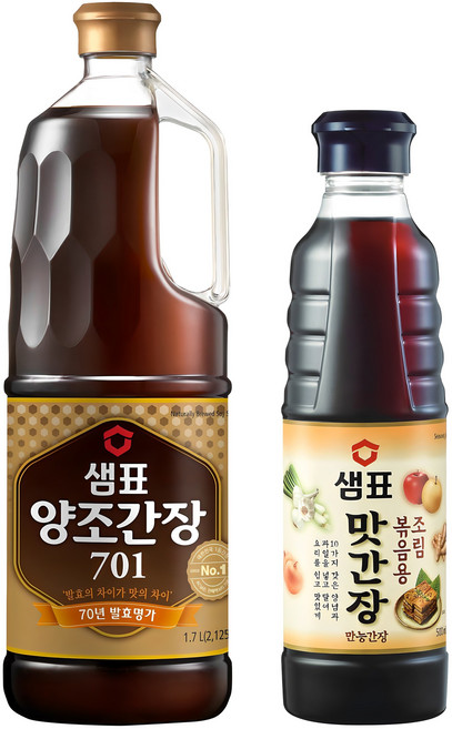 샘표 양조간장 701 1.7L + 맛간장 500ml, 1세트