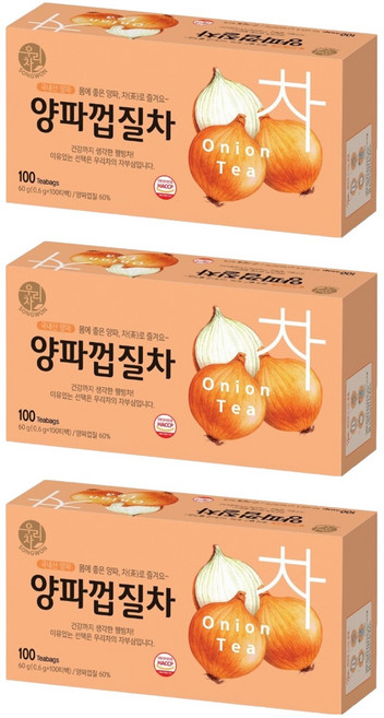 우리차 송원식품 양파껍질차, 600mg, 100개입, 3개