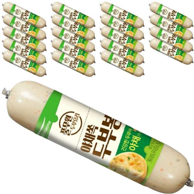 풀무원 야채쏙 두부봉, 20개, 180g