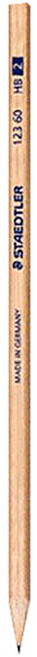 STAEDTLER 施德樓 天然原木鉛筆 123-60 HB, 1個, 木色