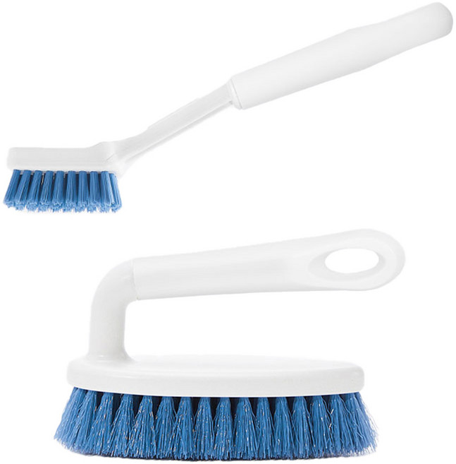 크린아이 틈새솔 + 타일 바닥솔, 블루 + 화이트, 1세트