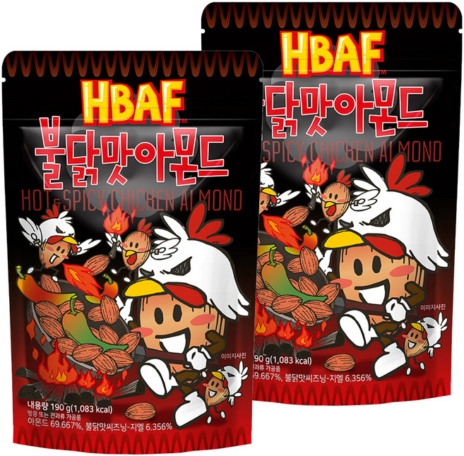 바프 불닭맛 아몬드, 190g, 2개