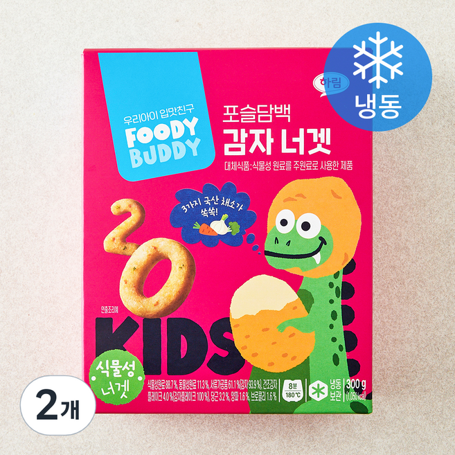 푸디버디 포슬담백 감자너겟 (냉동), 300g, 2개