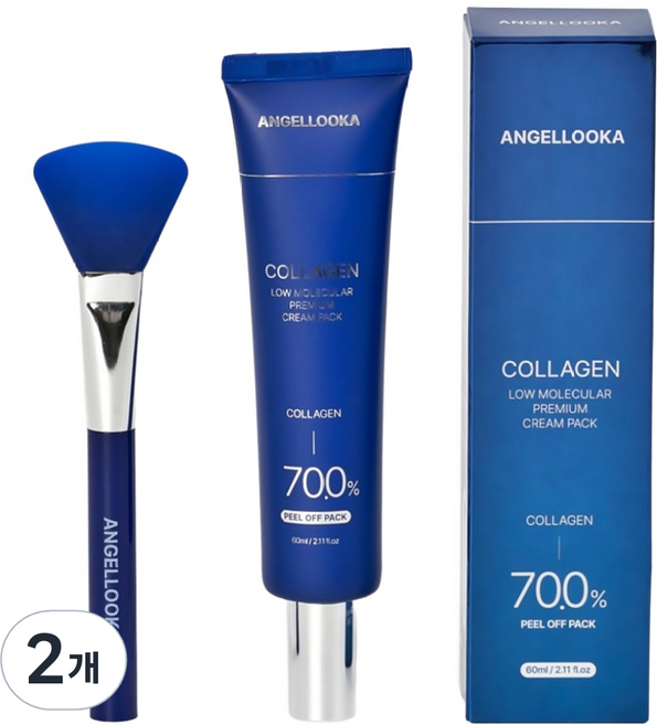 엔젤루카 콜라겐 700 초저분자 프리미엄 크림팩 60ml, 2개, 1개입