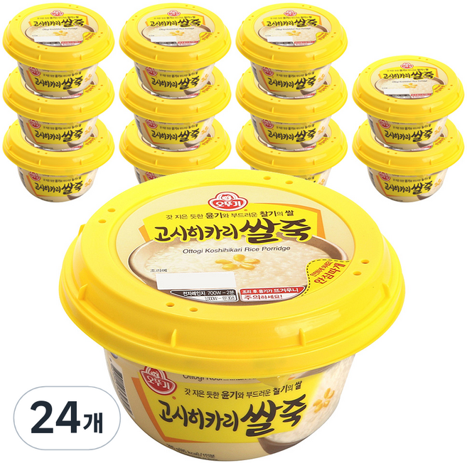오뚜기 즉석 고시히카리쌀죽, 285g, 24개