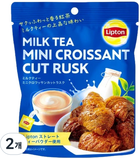 립톤 밀크티 향 미니 러스크, 30g, 2개
