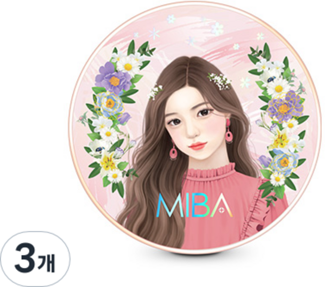 미바 왕쿠션 파운데이션 시즌2 25g, 21호 화사한 피부, 3개