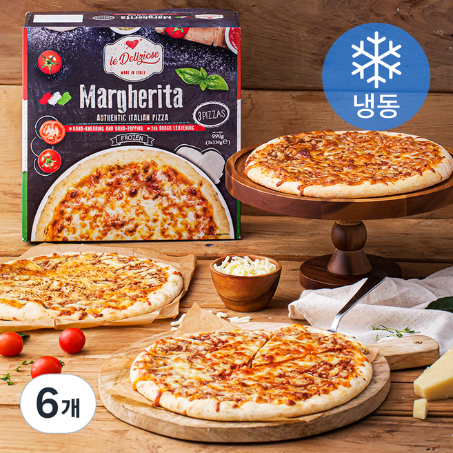 델리치오세 마르게리타 피자 (냉동), 330g, 3개입, 2개