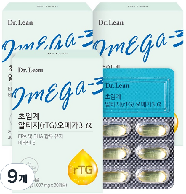 닥터린 초임계 알티지 오메가3 알파 30.21g, 30정, 9개