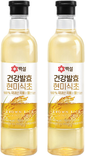 백설 건강발효 현미식초, 2개, 800ml