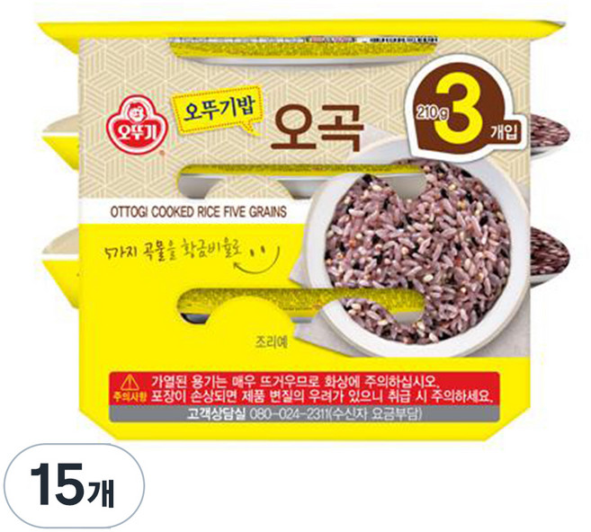 OTOKI 不倒翁 即食五穀飯, 210g, 15入