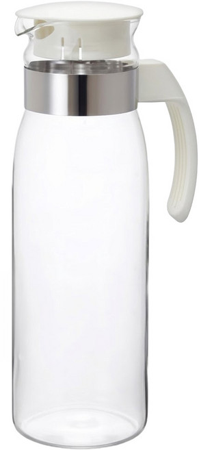 HARIO 好璃奧 便利冷水壺 RPLN-14-OW, 白色, 1.4L, 1個