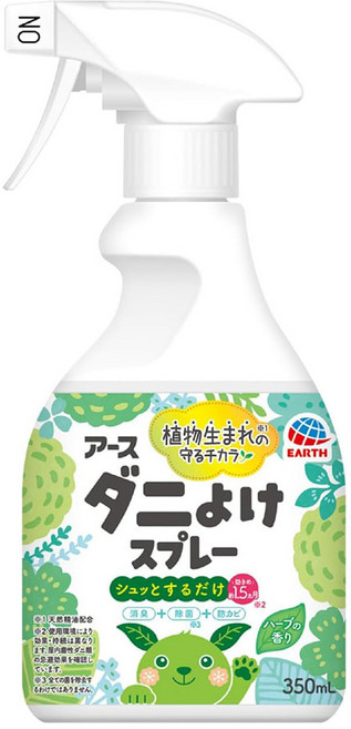 EARTH 地球製藥 布製品驅蟎噴霧 草本香, 350ml, 1瓶