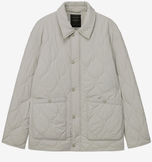 마인드브릿지 남성용 두굿 카라 퀼팅 점퍼 MXJP7150