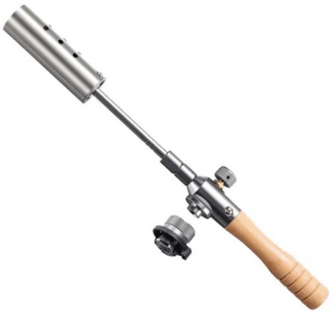 Mountainhiker 山之客 沙比利噴槍 長款, 銀色 + 木頭色, 1個