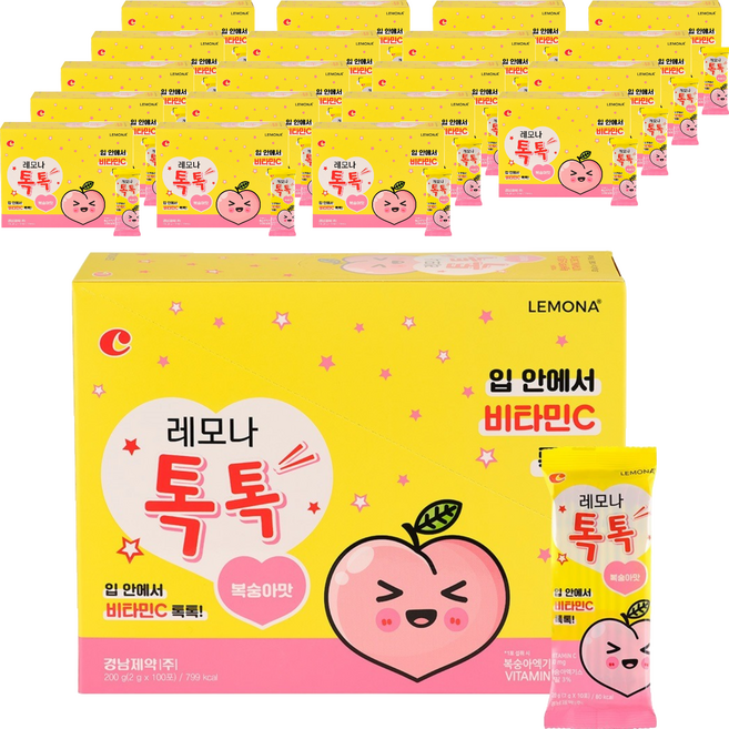레모나 톡톡 비타민C 100포, 200g, 20개