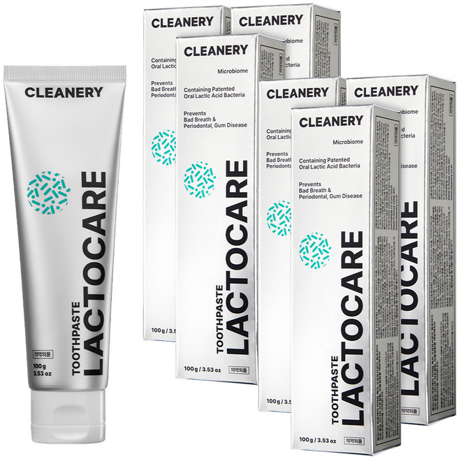 클리너리 락토케어 치약, 100g, 6개