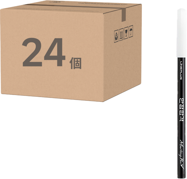 Lineplus 滿分合格 電腦閱卷筆, 黑色, 24個