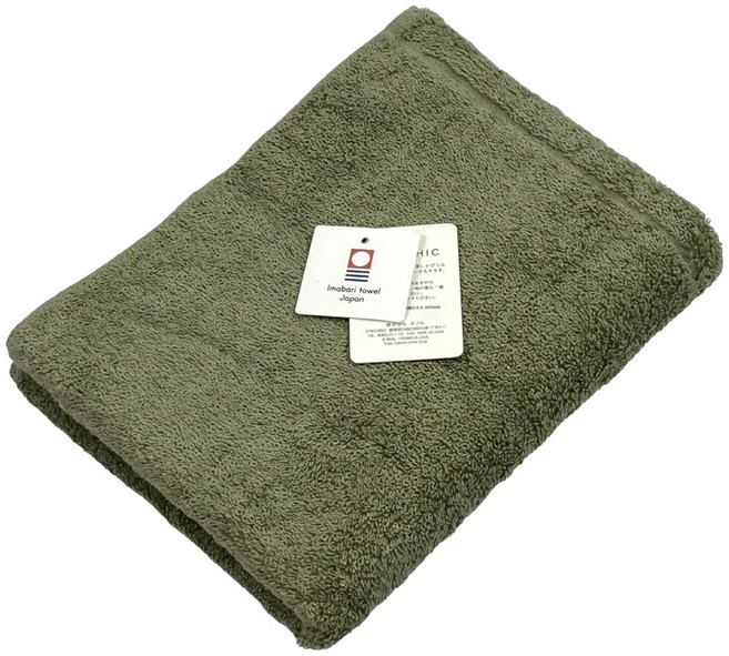 imabari towel 今治毛巾 ORIM QULACHIC 棉紗 85 x 32cm, 森林綠, 1條