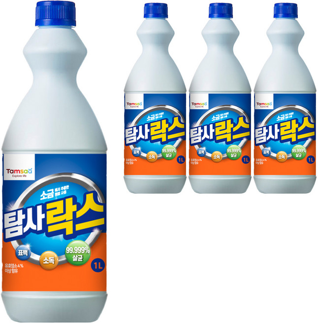 탐사 락스 원통형, 1L, 4개