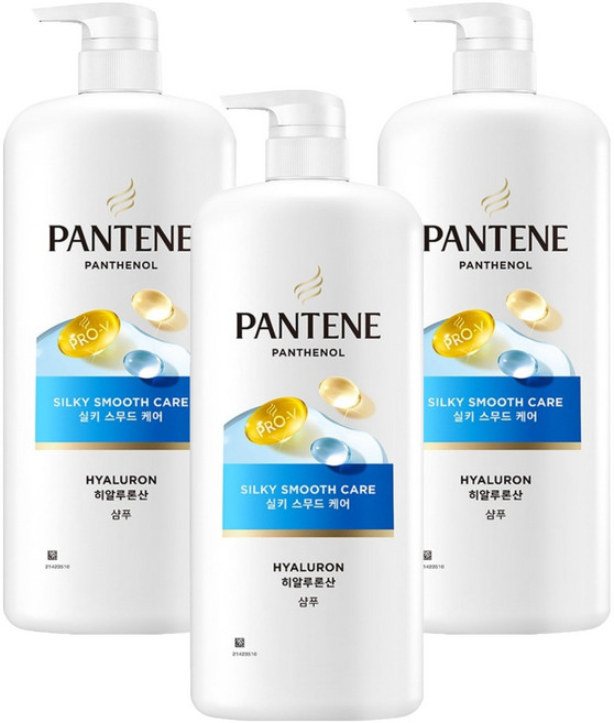 PANTENE 潘婷 絲滑柔順修護洗髮乳, 1.2L, 3個
