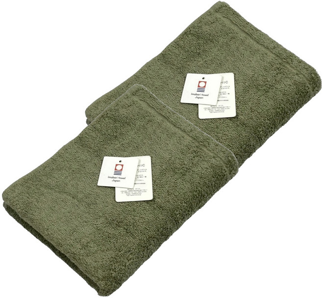 imabari towel 今治毛巾 ORIM QULACHIC 棉紗 85 x 32cm, 森林綠, 2條