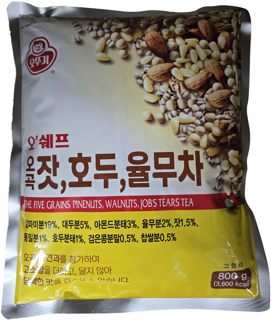 오뚜기 오쉐프 오곡잣호두율무차, 800g, 1개입, 1개