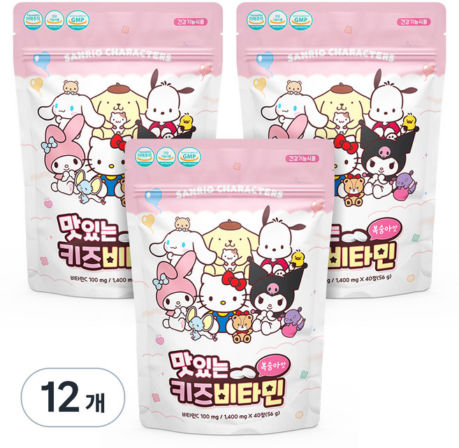 아텍스 맛있는 키즈비타민, 40정, 12개