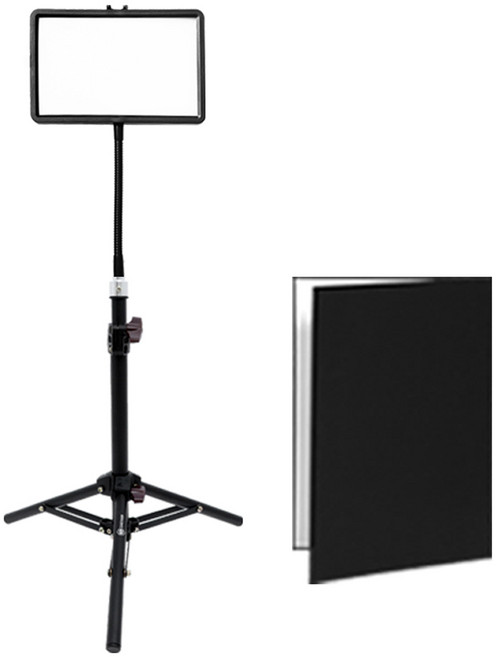 대한 LED 촬영 반사판 미니 스탠드 풀세트, 1세트, 화이트(조명)
