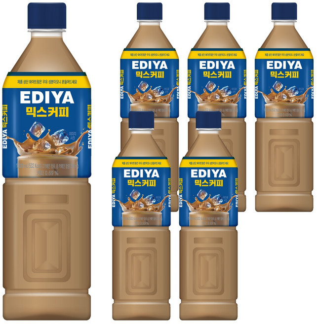 이디야 믹스커피, 1L, 6개