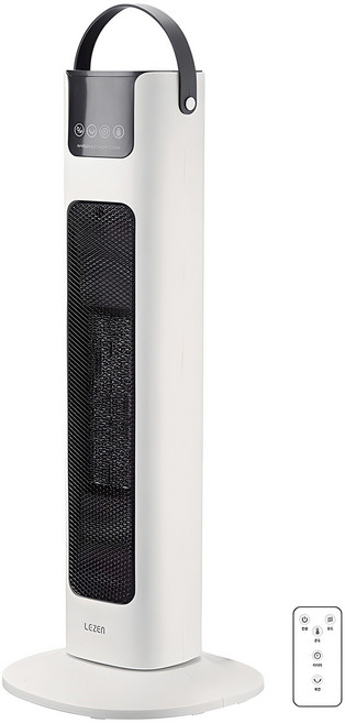 르젠 PTC 타워형 리모컨 전기온풍기, 화이트, LZH-TP600
