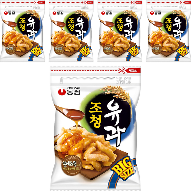 농심 조청유과, 320g, 5개
