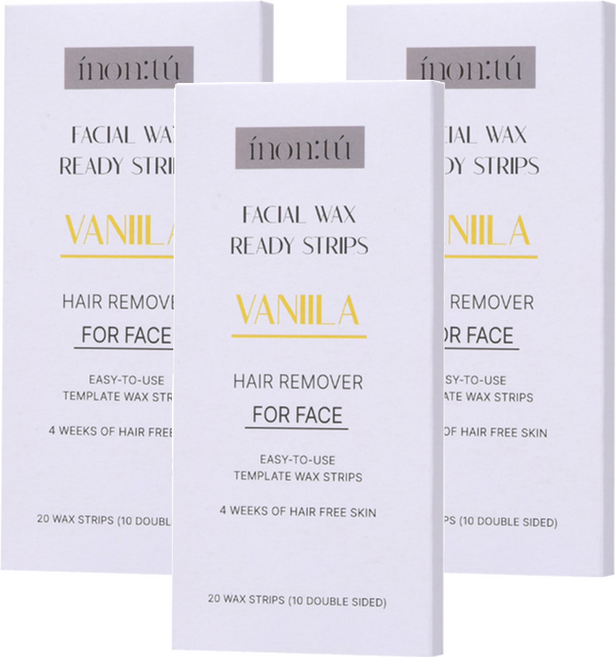DHI COSMETIC Inontu 香草臉部除毛蜜蠟貼片 20片, 3個, 10g